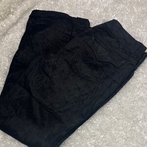 Gitano Corduroy Pants in Black womens size 12 boot to flare
